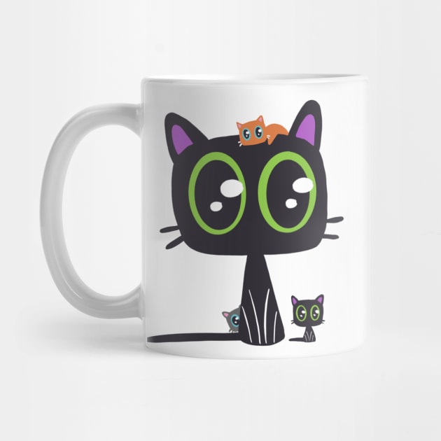 Cute Cats in Kawaii Style by JBeasleyDesigns